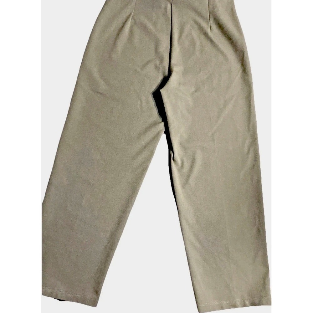 Equestrian Brand Pants Green High‎ Rise 100% Cotton Womens Large USA